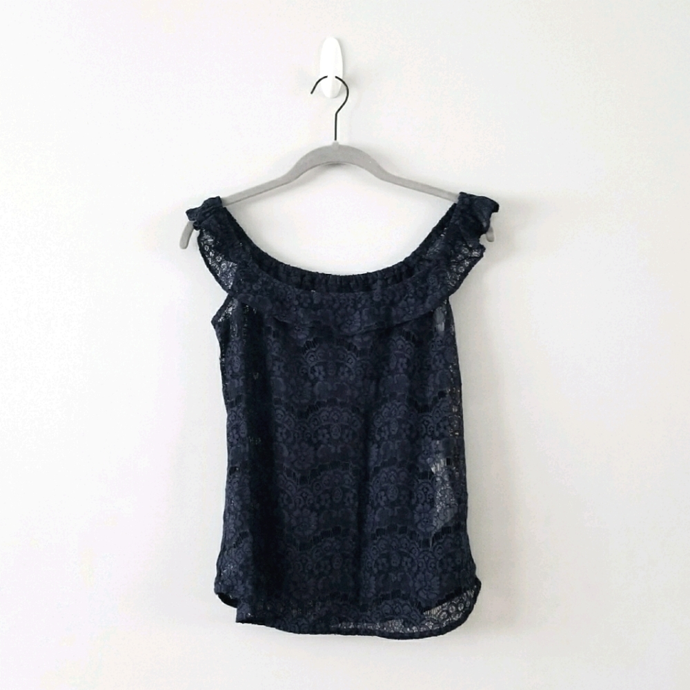 Reformation Lace Off Shoulder Top